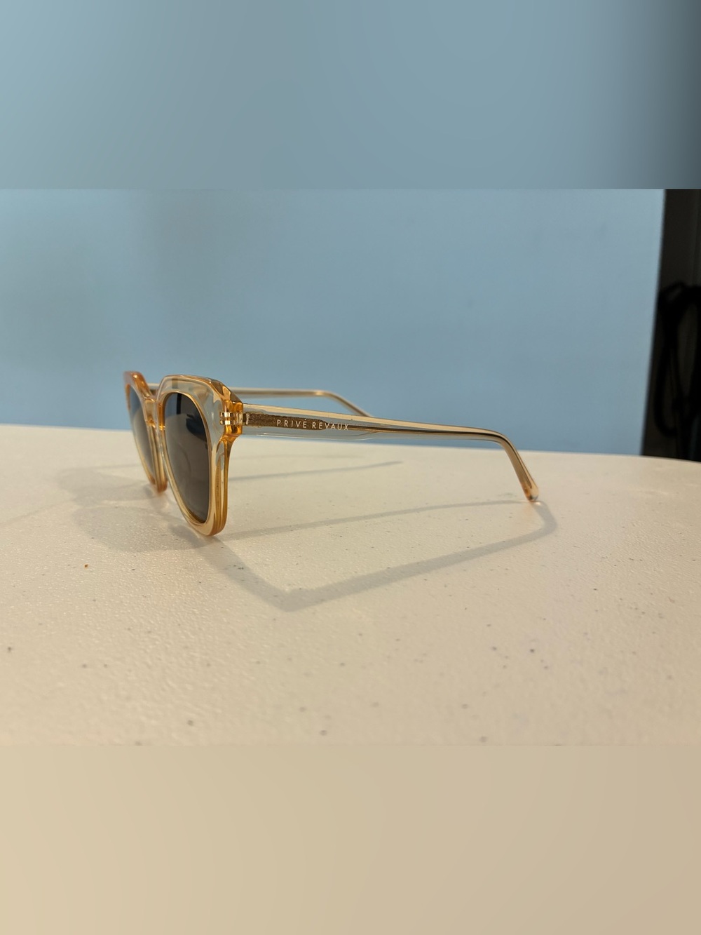 Prive Revaux Translucent Womenโs Sunglasses with Dark Lenses